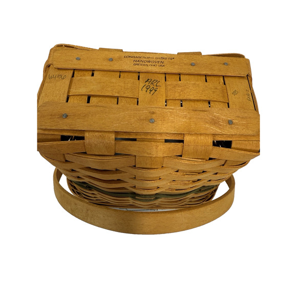 1998 Longaberger Christmas Glad Tidings Basket w/Lid 8.75"L x 6"W x 9"H - Picture 4 of 4